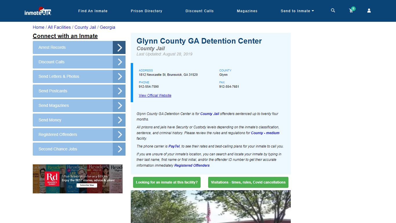 Glynn County GA Detention Center - Inmate Locator - Brunswick, GA